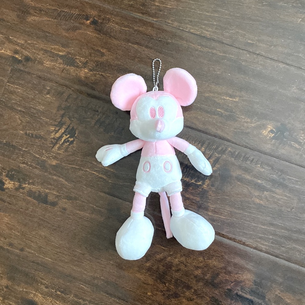 Tokyo Disney Mickey Mouse pink pastel color bag charm